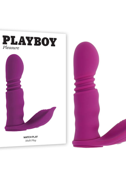 Playboy Pleasure MATCH PLAY - Pink USB Rechargeable with C-Ring Attachment