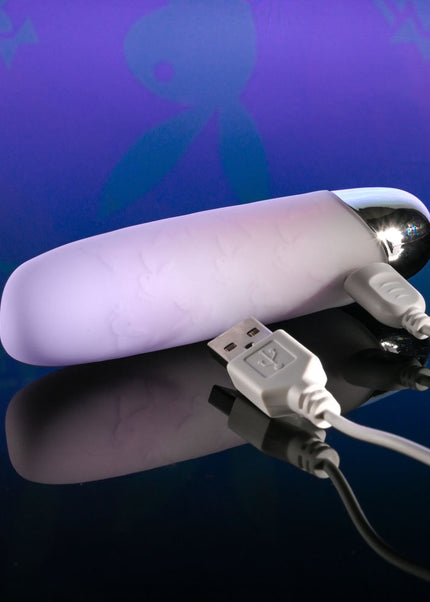 Playboy Pleasure BUNNY BUNCH - Pearl 11.3 cm USB Rechargeable Bullet