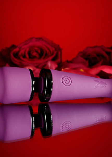 Playboy Pleasure MIC DROP - Purple 11.4 cm USB Rechargeable Vibrating Mini Massage Wand