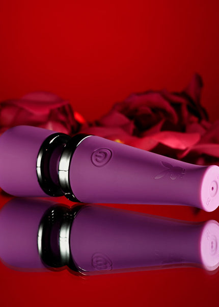 Playboy Pleasure MIC DROP - Purple 11.4 cm USB Rechargeable Vibrating Mini Massage Wand