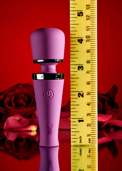 Playboy Pleasure MIC DROP - Purple 11.4 cm USB Rechargeable Vibrating Mini Massage Wand