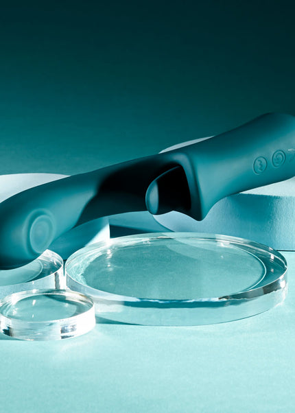 Playboy Pleasure HARMONY - Blue 22.9 cm USB Rechargeable Vibrator with Clitoral Flicker