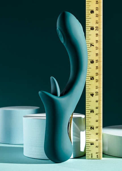 Playboy Pleasure HARMONY - Blue 22.9 cm USB Rechargeable Vibrator with Clitoral Flicker