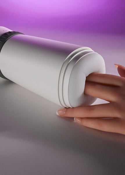 Playboy Pleasure TWIST & STROKE - White USB Rechargeable Heating Stroker with UV Cleaning