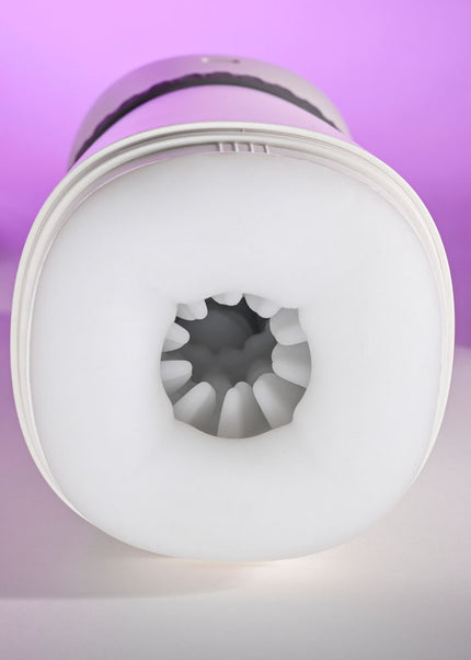Playboy Pleasure TWIST & STROKE - White USB Rechargeable Heating Stroker with UV Cleaning