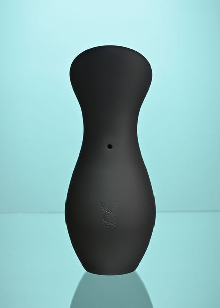 Playboy Pleasure THE JET SET - SUCKER - Black 10.3 cm Sucking Stimulator with Rechargeable Charging Case