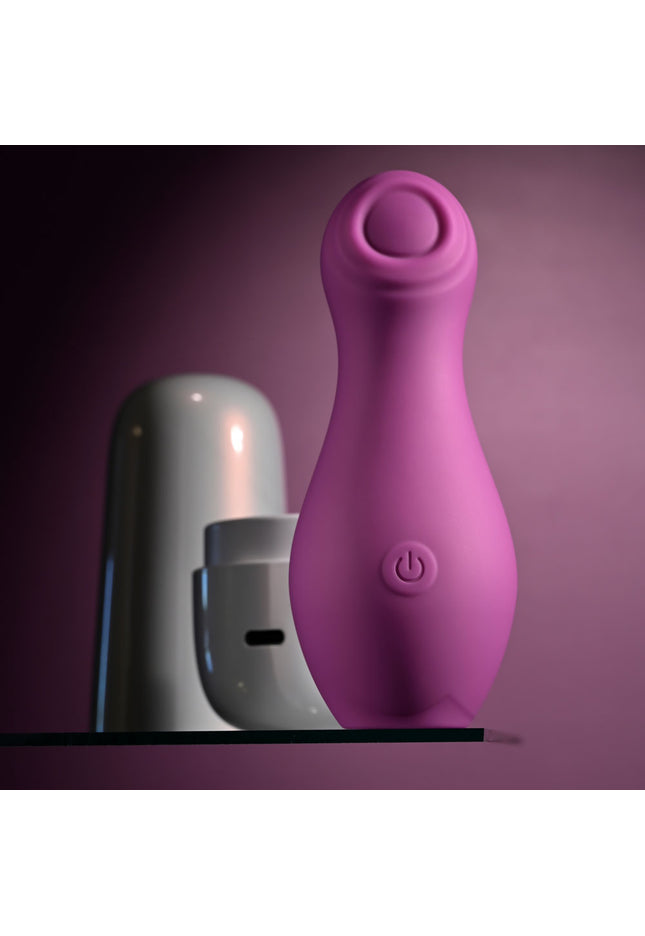 Playboy Pleasure THE JET SET - TAPPING - Purple 10.2 cm Tapping Stimulator with Charging Case