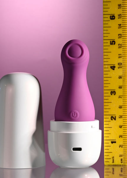 Playboy Pleasure THE JET SET - TAPPING - Purple 10.2 cm Tapping Stimulator with Charging Case