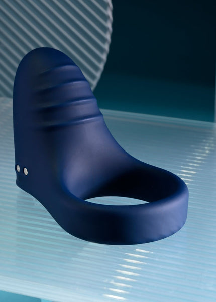 Playboy Pleasure PLEASURE POINT - Blue USB Rechargeable Vibrating Cock Ring
