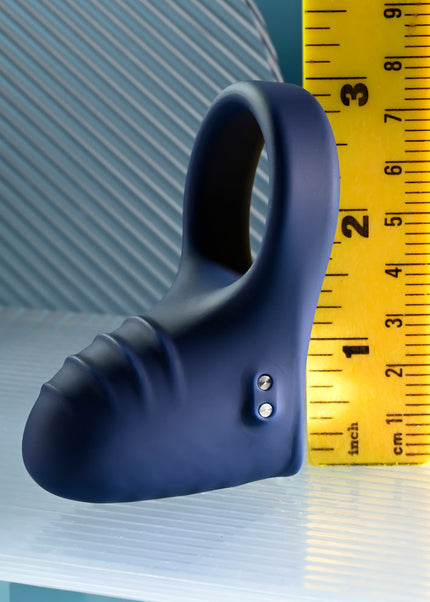 Playboy Pleasure PLEASURE POINT - Blue USB Rechargeable Vibrating Cock Ring