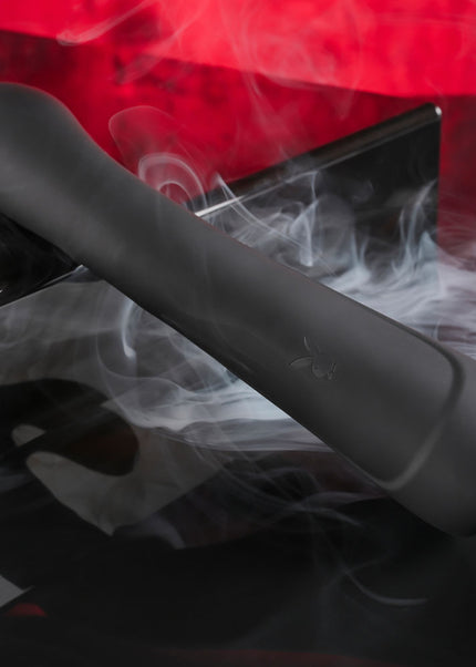 Playboy Pleasure THATS THE SPOT - Black 23.3 cm USB Rechargeable Rabbit Vibrator with G-Spot Tapper