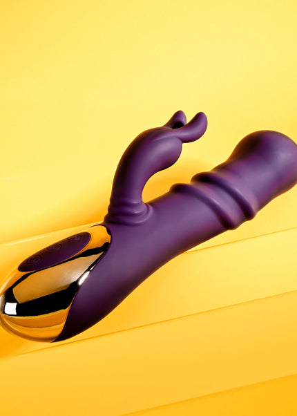 Playboy Pleasure BUNNY PUNCH - Purple 24.4 cm USB Rechargeable Twirling Rabbit Vibrator