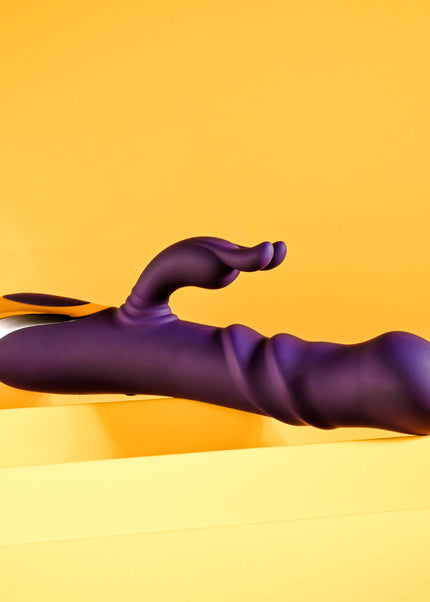 Playboy Pleasure BUNNY PUNCH - Purple 24.4 cm USB Rechargeable Twirling Rabbit Vibrator
