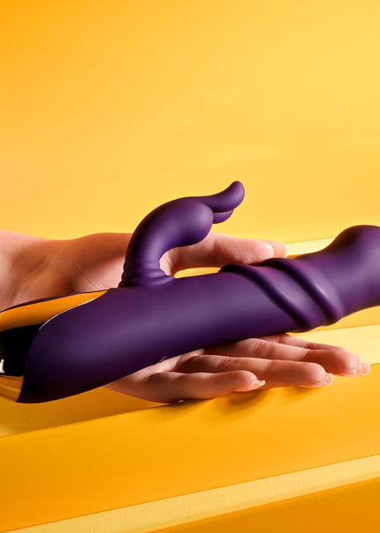 Playboy Pleasure BUNNY PUNCH - Purple 24.4 cm USB Rechargeable Twirling Rabbit Vibrator