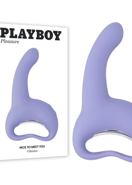 Playboy Pleasure NICE TO MEET YOU - Purple 19.5 cm USB Rechargeable Vibrator