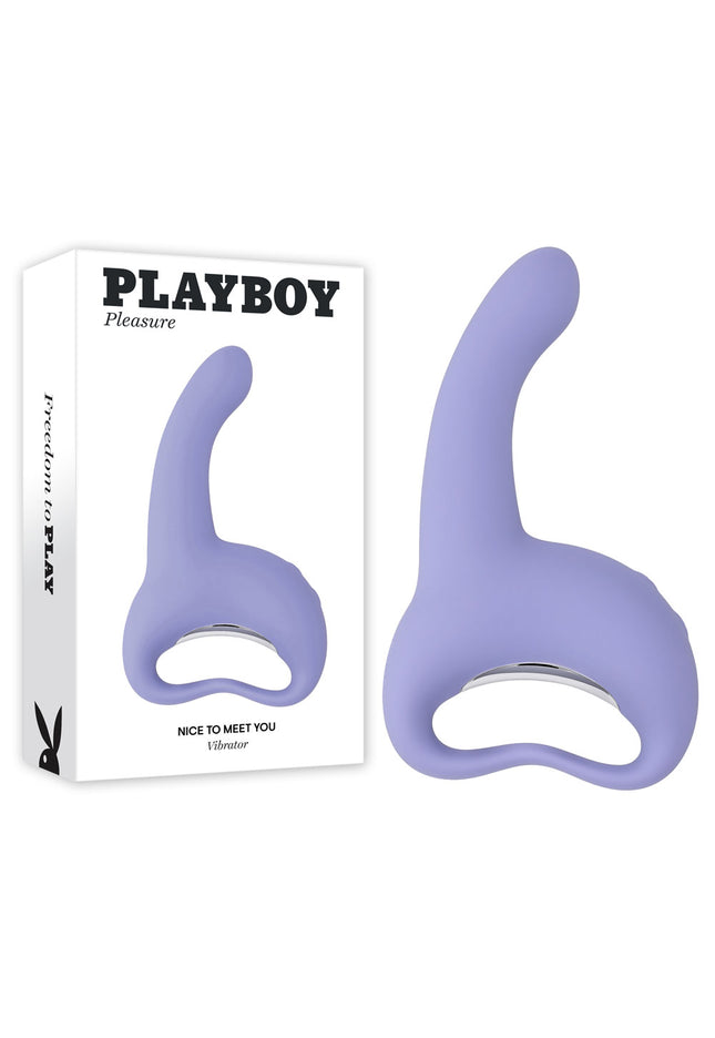 Playboy Pleasure NICE TO MEET YOU - Purple 19.5 cm USB Rechargeable Vibrator