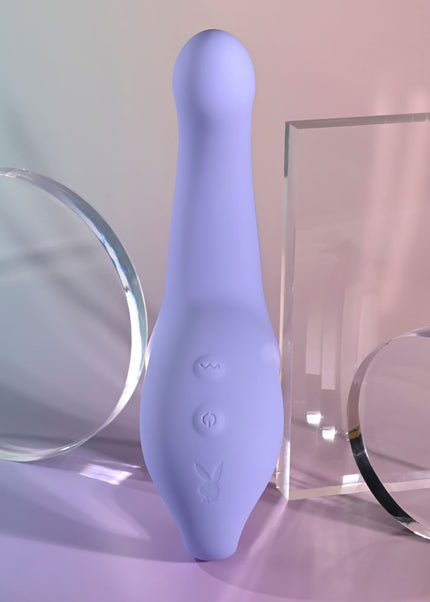 Playboy Pleasure NICE TO MEET YOU - Purple 19.5 cm USB Rechargeable Vibrator