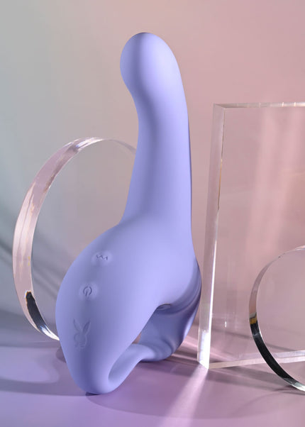 Playboy Pleasure NICE TO MEET YOU - Purple 19.5 cm USB Rechargeable Vibrator