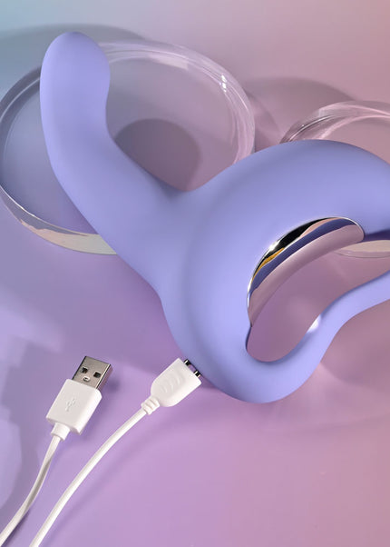 Playboy Pleasure NICE TO MEET YOU - Purple 19.5 cm USB Rechargeable Vibrator