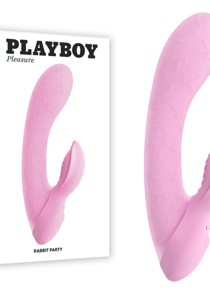 Playboy Pleasure RABBIT PARTY - Pink 15.2 cm USB Rechargeable Rabbit Vibrator