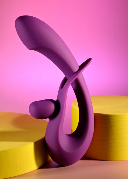 Playboy Pleasure CHA CHA SLIDE - Purple 20 cm USB Rechargeable Rabbit Vibrator