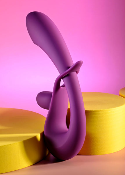 Playboy Pleasure CHA CHA SLIDE - Purple 20 cm USB Rechargeable Rabbit Vibrator