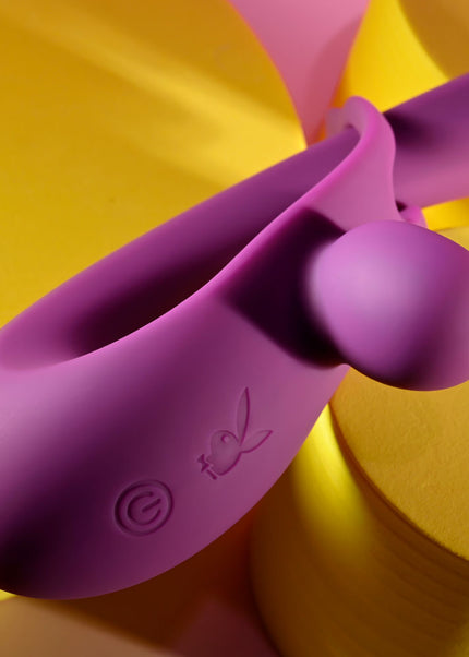 Playboy Pleasure CHA CHA SLIDE - Purple 20 cm USB Rechargeable Rabbit Vibrator