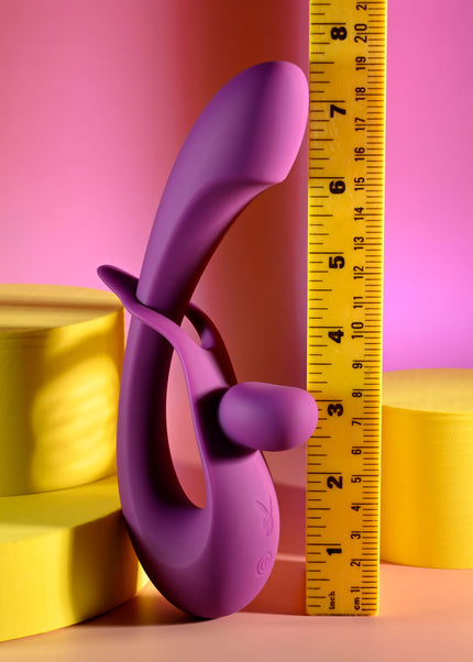 Playboy Pleasure CHA CHA SLIDE - Purple 20 cm USB Rechargeable Rabbit Vibrator