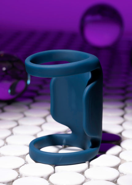 Playboy Pleasure JET PACK - Dark Blue USB Rechargeable Vibrating Penis Harness