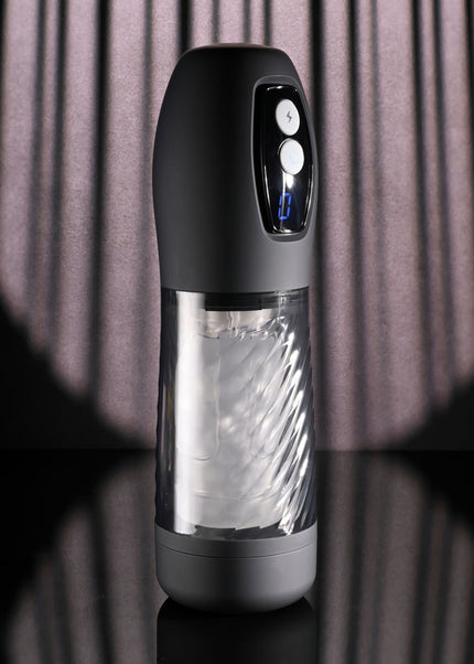 Playboy Pleasure WHIRLWIND - Clear USB Rechargeable Thrusting and Spinning Auto Stroker