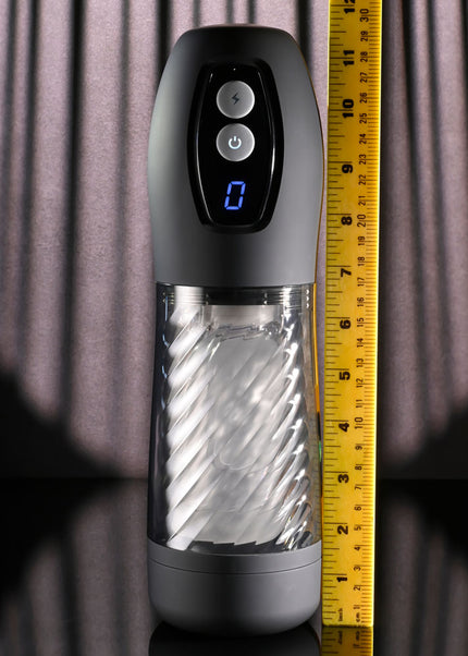 Playboy Pleasure WHIRLWIND - Clear USB Rechargeable Thrusting and Spinning Auto Stroker