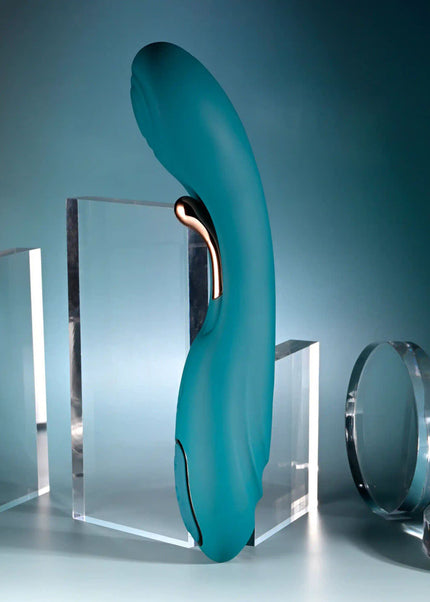 Playboy Pleasure AURELIE - Green 22.7 cm USB Rechargeable Vibrator with Internal Flicker