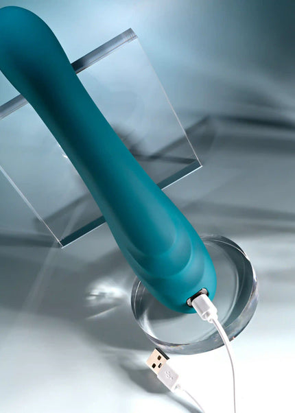 Playboy Pleasure AURELIE - Green 22.7 cm USB Rechargeable Vibrator with Internal Flicker