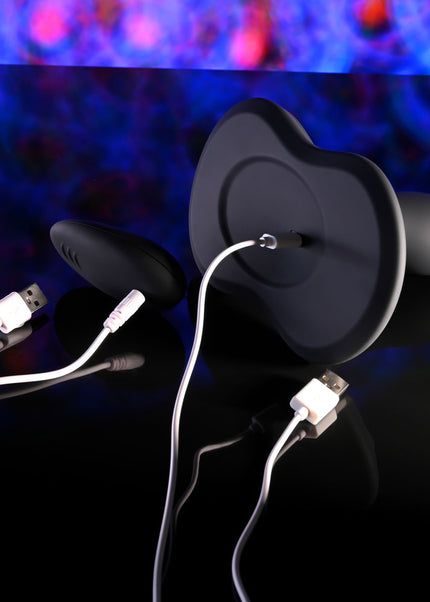 Playboy Pleasure SITTIN & SPINNIN - Black USB Rechargeable Spinning Vibrator & Grinder Pad with Remote