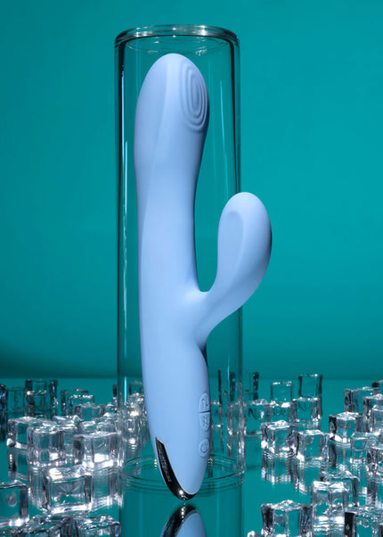 Playboy Pleasure UP AND AWAY - Blue 26.7 cm USB Rechargeable Rabbit Vibrator