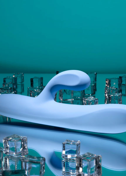 Playboy Pleasure UP AND AWAY - Blue 26.7 cm USB Rechargeable Rabbit Vibrator