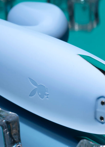 Playboy Pleasure UP AND AWAY - Blue 26.7 cm USB Rechargeable Rabbit Vibrator