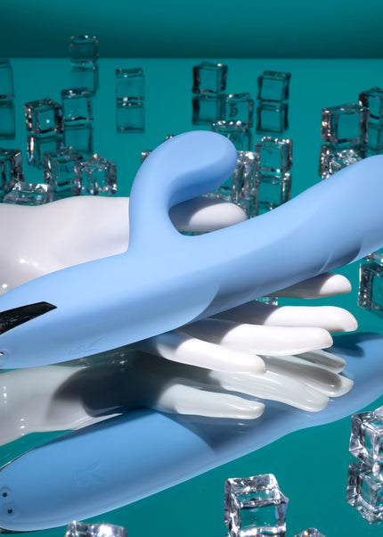 Playboy Pleasure UP AND AWAY - Blue 26.7 cm USB Rechargeable Rabbit Vibrator