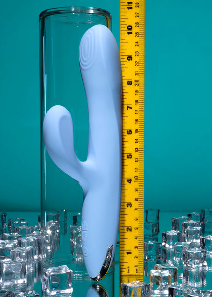 Playboy Pleasure UP AND AWAY - Blue 26.7 cm USB Rechargeable Rabbit Vibrator