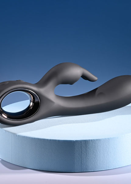 Playboy Pleasure LATE NIGHT BUNNY - Black 20 cm USB Rechargeable Rabbit Vibrator