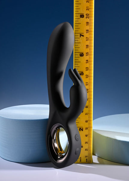 Playboy Pleasure LATE NIGHT BUNNY - Black 20 cm USB Rechargeable Rabbit Vibrator