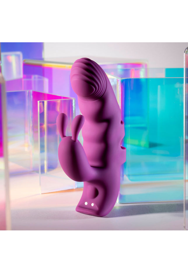 Playboy Pleasure LEND A HAND - Purple USB Rechargeable Finger Vibrator