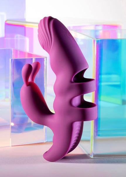 Playboy Pleasure LEND A HAND - Purple USB Rechargeable Finger Vibrator