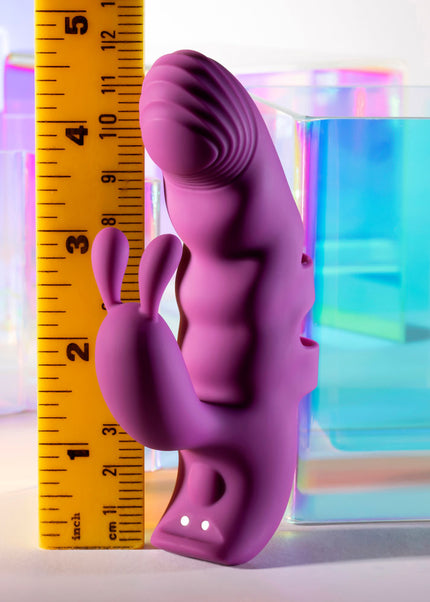 Playboy Pleasure LEND A HAND - Purple USB Rechargeable Finger Vibrator