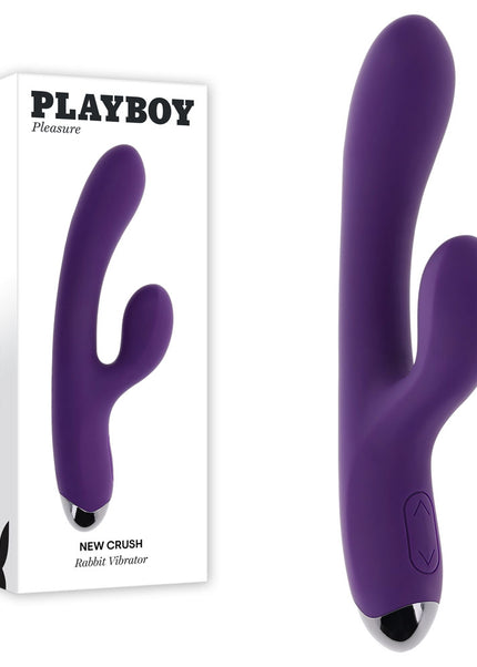Playboy Pleasure NEW CRUSH - Purple 20.6 cm USB Rechargeable Rabbit Vibrator