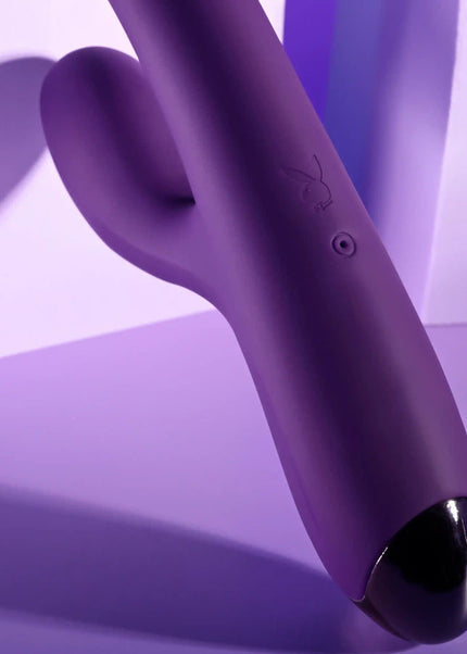 Playboy Pleasure NEW CRUSH - Purple 20.6 cm USB Rechargeable Rabbit Vibrator