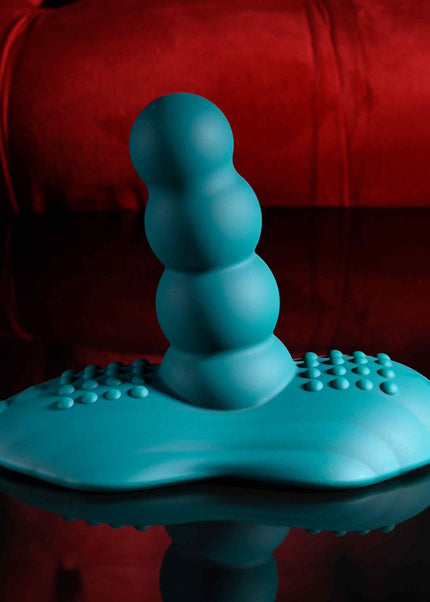 Playboy Pleasure HAVE A SEAT - Green USB Rechargeable Rideable Vibrator and Grinder Pad with Remote