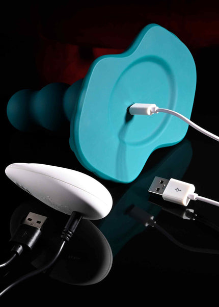 Playboy Pleasure HAVE A SEAT - Green USB Rechargeable Rideable Vibrator and Grinder Pad with Remote