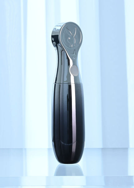 Playboy Pleasure BON VOYAGE - Black/Chrome 18.7 cm USB-C Rechargeable Tapping Vibrator