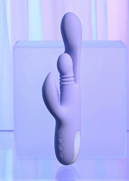 Playboy Pleasure NUBBIN RUBBIN - Purple 24.1 cm USB Rechargeable Thrusting Rabbit Vibrator